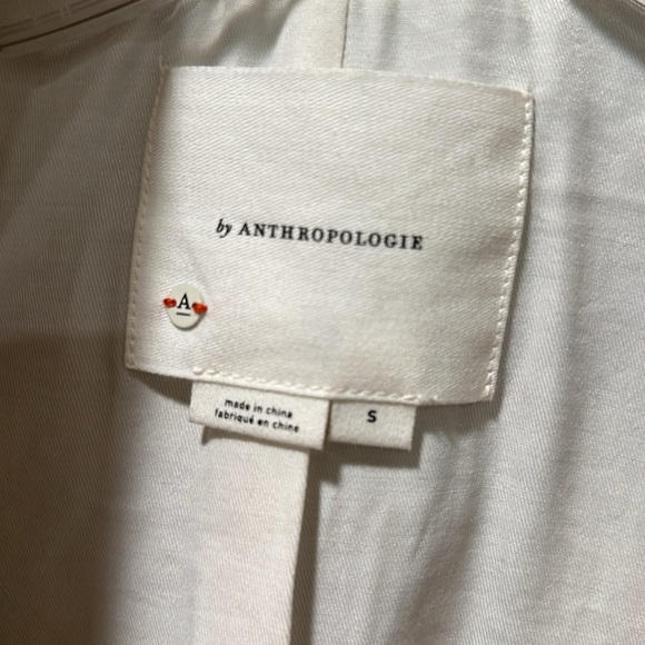 Gold faux leather motorcycle jacket by Anthropologie. - Picture 2 of 9